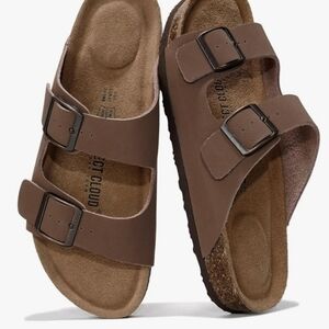 Project Cloud 100% Genuine Leather Flat Sandals For Women New Size 10